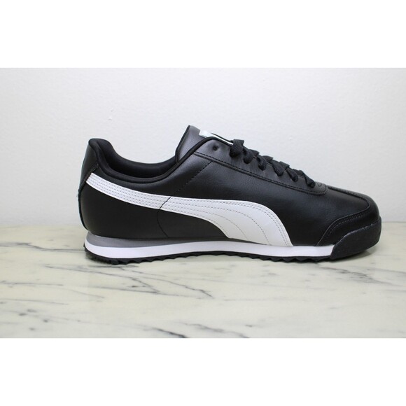 PUMA Roma Basic Black White Silver Men's (US 9.5) NEW IN BOX-353572-11 - Picture 5 of 10